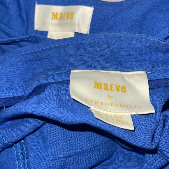 Anthro MAEVE blue Berea top & Riviera skirt set - Picture 9 of 9